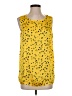 Banana Republic 100% Polyester Yellow Sleeveless Blouse Size S (tall) - photo 1