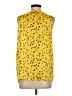 Banana Republic 100% Polyester Yellow Sleeveless Blouse Size S (tall) - photo 2
