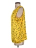 Banana Republic 100% Polyester Yellow Sleeveless Blouse Size S (tall) - photo 5