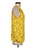 Banana Republic 100% Polyester Yellow Sleeveless Blouse Size S (tall) - photo 4