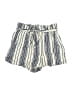 Lulus 100% Rayon Stripes Ivory Blue Shorts Size M - photo 1