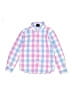 Young Kings Checkered-gingham Pink Long Sleeve Button-Down Shirt Size 6 - photo 1