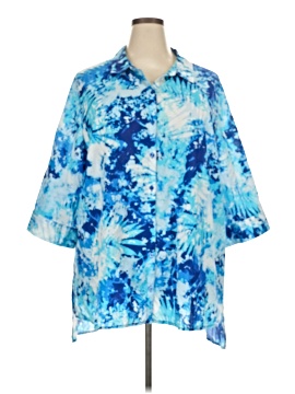 Catherines 3/4 Sleeve Button Down Shirt