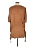 Pol 100% Polyester Brown Short Sleeve Top Size L - photo 2