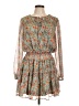 Easel 100% Polyester Paisley Green Casual Dress Size L - photo 1
