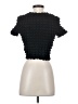 Papermoon Black Short Sleeve Top Size S - photo 2