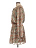 Easel 100% Polyester Paisley Green Casual Dress Size L - photo 5