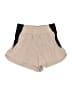 Happily Grey Color Block Tan Shorts Size L - photo 1