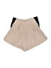 Happily Grey Color Block Tan Shorts Size L - photo 2