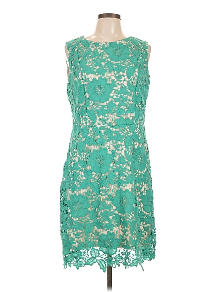 Pre-owned Assorted Brands Cocktail Dress In Teal