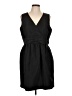 Taylor 100% Polyester Solid Black Cocktail Dress Size 12 - photo 1
