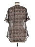 Pretty Rebellious Gray Short Sleeve Blouse Size M - photo 2
