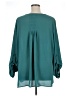 Bobeau 100% Polyester Teal Long Sleeve Blouse Size 2X - photo 2