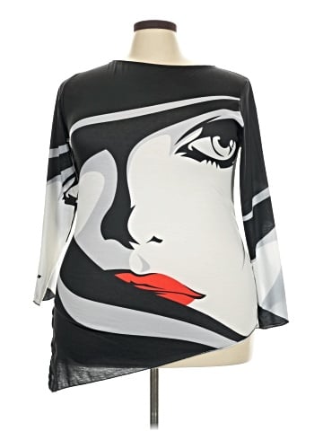 Unbranded 3/4 Sleeve T-Shirt (view 1)