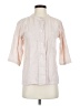Unbranded Pink 3/4 Sleeve Button-Down Shirt Size S - photo 1