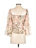Sabine 100% Polyester Pink 3/4 Sleeve Blouse Size S - photo 2