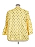 Unbranded 100% Polyester Yellow 3/4 Sleeve Blouse Size 5X - photo 2