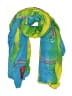 Island Style 100% Rayon Tropical Green Blue Scarf One size - photo 1