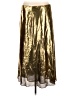 J.Crew 100% Polyester Metallic Gold Formal Skirt Size L - photo 2