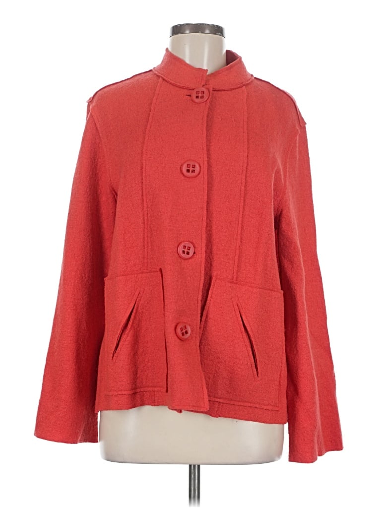 Pre-owned Coldwater Creek Cardigan Sweater In Red