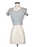 Shein Silver Short Sleeve T-Shirt Size 2 - photo 1