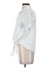 Dylan 100% Linen White Short Sleeve Blouse Size XS - photo 5