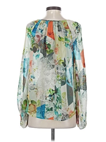 Leifsdottir Long Sleeve Silk Top (view 2)