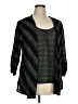 Elementz Black 3/4 Sleeve Blouse Size XL - photo 1