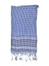 Lands' End Checkered-gingham Blue Scarf One size - photo 2