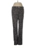 Apt. 9 Animal Print Silver Casual Pants Size 8 - photo 1