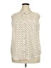 Liz Claiborne 100% Polyester Polka Dots Ivory Sleeveless Blouse Size XXL - photo 1