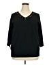 Spense Black 3/4 Sleeve Top Size 2X - photo 1