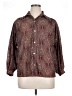 Assorted Brands 100% Polyester Paisley Brown 3/4 Sleeve Blouse Size 15 - photo 1
