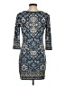 Max Studio Paisley Blue Casual Dress Size XS - photo 2