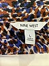 Nine West 100% Polyester Print Brown Casual Dress Size L - photo 7