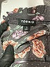 Torrid 100% Polyester Floral Gray Short Sleeve Blouse Size 3X Plus (3) - photo 7