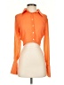 Storets 100% Polyester Orange Ivory Long Sleeve Blouse Size S - photo 1