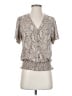 MICHAEL Michael Kors Gray Short Sleeve Blouse Size S - photo 1