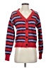 Collusion 100% Polyester Stripes Red Cardigan Size XS - photo 1