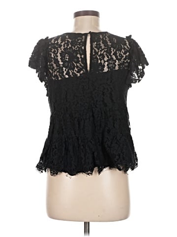 Aqua Short Sleeve Blouse (view 2)