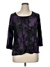 Serenade Purple 3/4 Sleeve Blouse Size 1X - photo 1