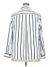 Torrid 100% Polyester Stripes Silver Long Sleeve Blouse Size 2X Plus (2) - photo 2