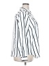 Torrid 100% Polyester Stripes Silver Long Sleeve Blouse Size 2X Plus (2) - photo 4