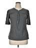 Apt. 9 Gray Short Sleeve Top Size XL - photo 1