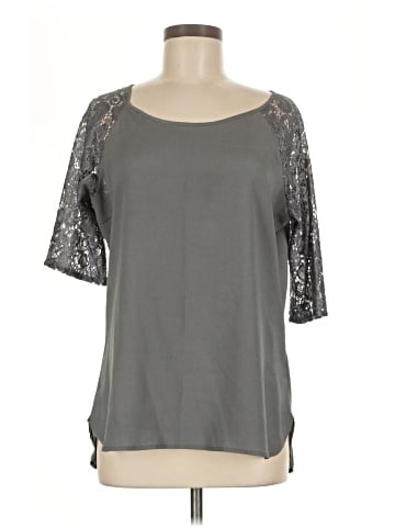 New York & Company 3/4 Sleeve T-Shirt (view 1)