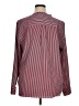 CAbi 100% Polyester Stripes Burgundy Long Sleeve Blouse Size XL - photo 2