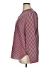 CAbi 100% Polyester Stripes Burgundy Long Sleeve Blouse Size XL - photo 5