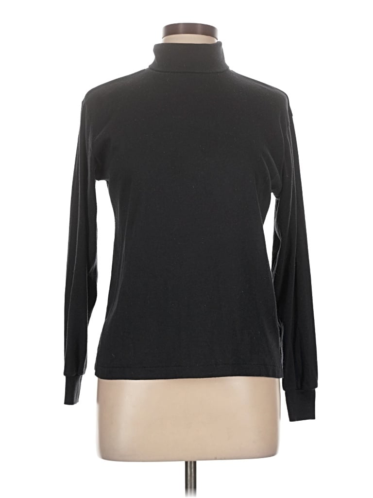 Pre-owned Assorted Brands Turtleneck Sweater In Black