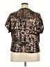Rouge 100% Polyester Brown Short Sleeve Blouse Size 2X - photo 2