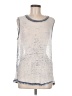 Time and Tru Silver Sleeveless T-Shirt Size M - photo 1